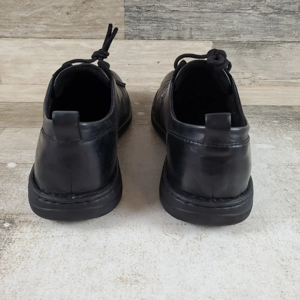 Born Todd Mens Oxford Shoes Sz 10 M Comfort Black Leather Handcrafted Lace Up
